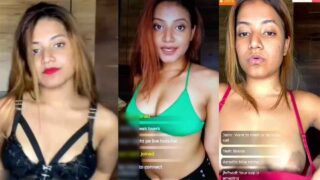 Brishti Samaddar Nude Showing Boobs Ass in Live Video