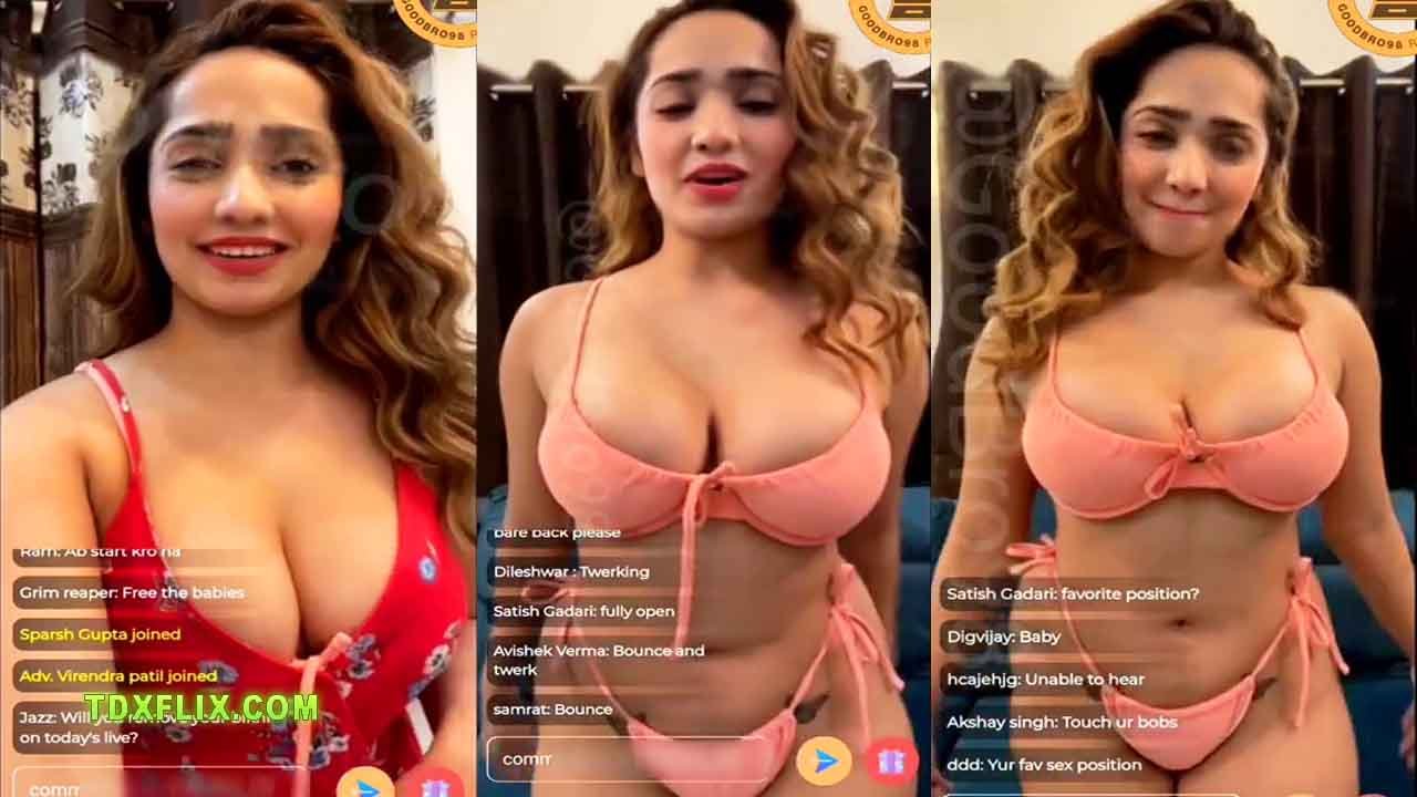 Aditi Mistry Nude Live in Orange Bra Panty Video