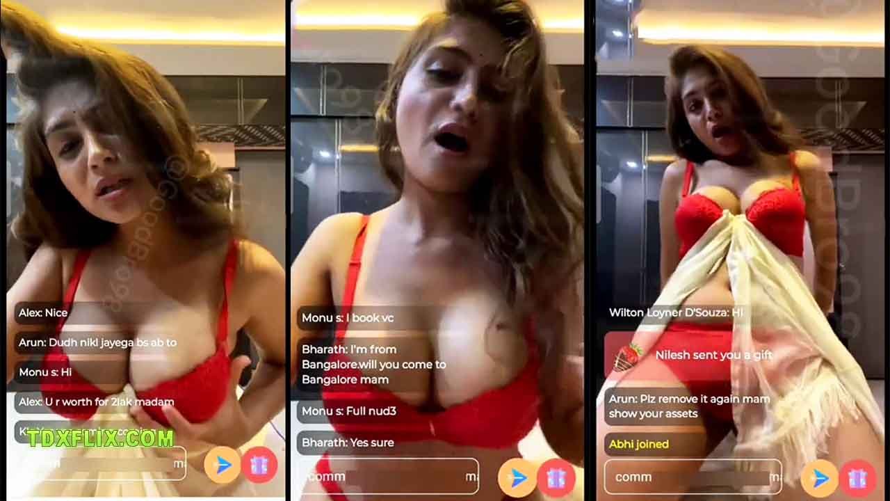 Hiral Radadiya Showing Deep Cleavage Nude Premium App Live Video