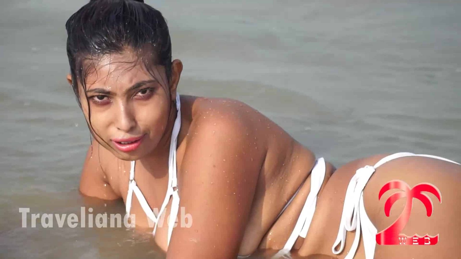 Neelam Singha White Bikini Photoshoot on Beach